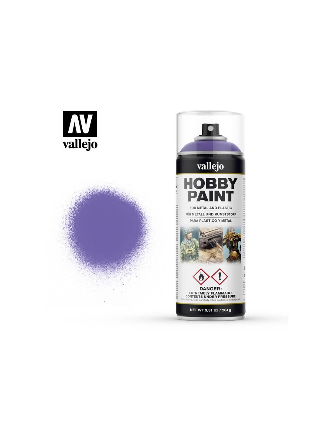 Vallejo - Hobby Paint Spraymaling - Fantasy Alien Purple 400 Ml