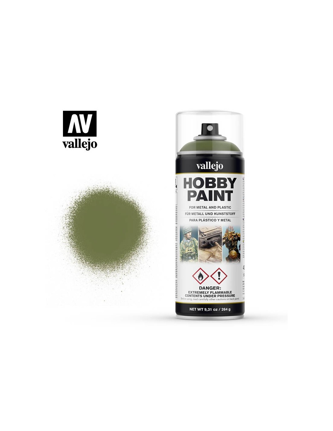 Vallejo - Hobby Paint Spraymaling - Fantasy Goblin Green 400 Ml