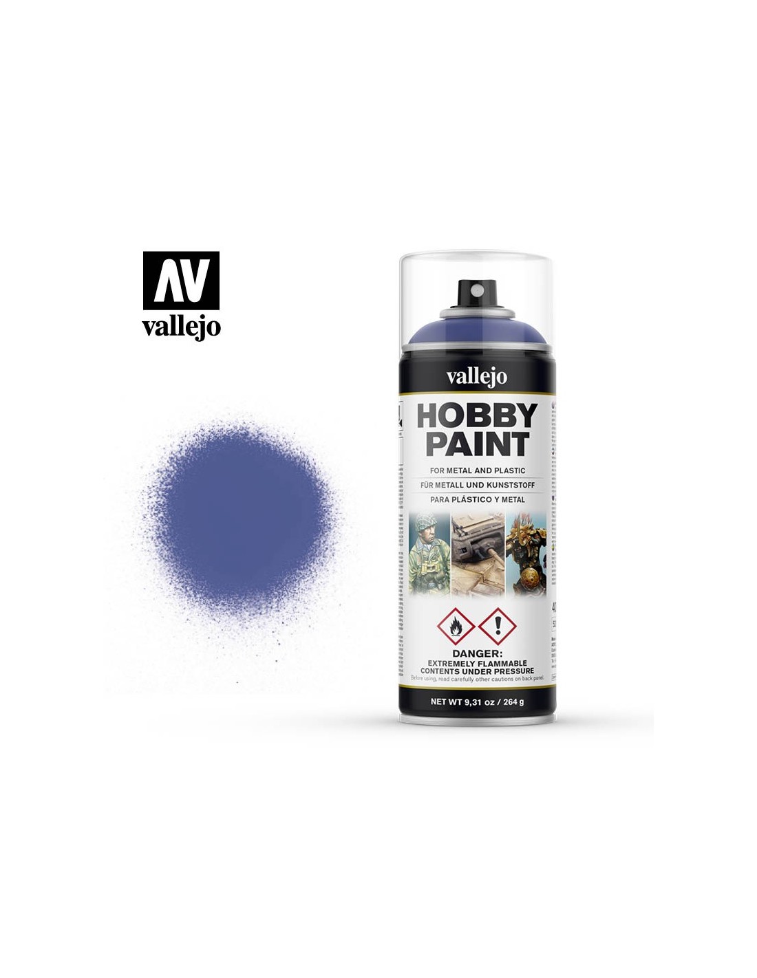 Hobby Paint Primer Basis Fantasy Ultramarine Blue  - Spraymaling - Vallejo