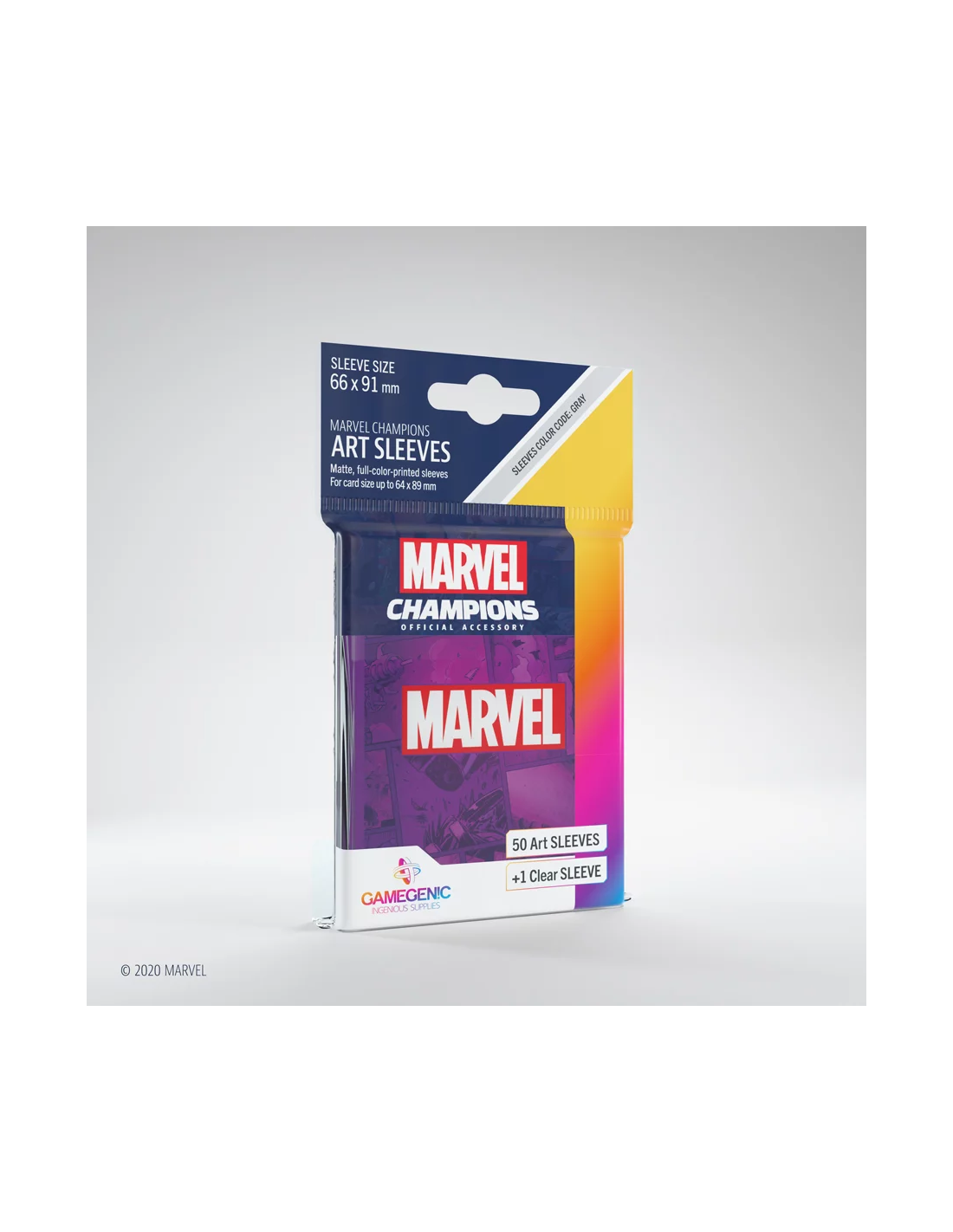 Billede af Marvel Champions Art sleeves - 50 stk - plastiklommer - GameGenic