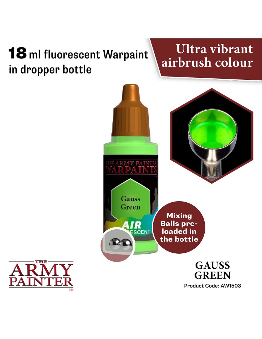 The Army Painter Warpaints Air – Drab Green, Vorverdünnte Airbrush-Farbe Für Miniaturen & Modelle