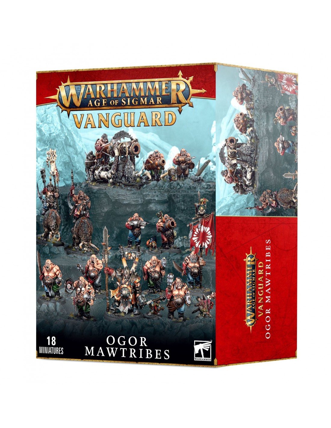Warhammer Age Of Sigmar: Ogor Mawtribes – Bloodpelt Hunter Miniatur (mehrteilig, Kunststoff, 40mm Basis)