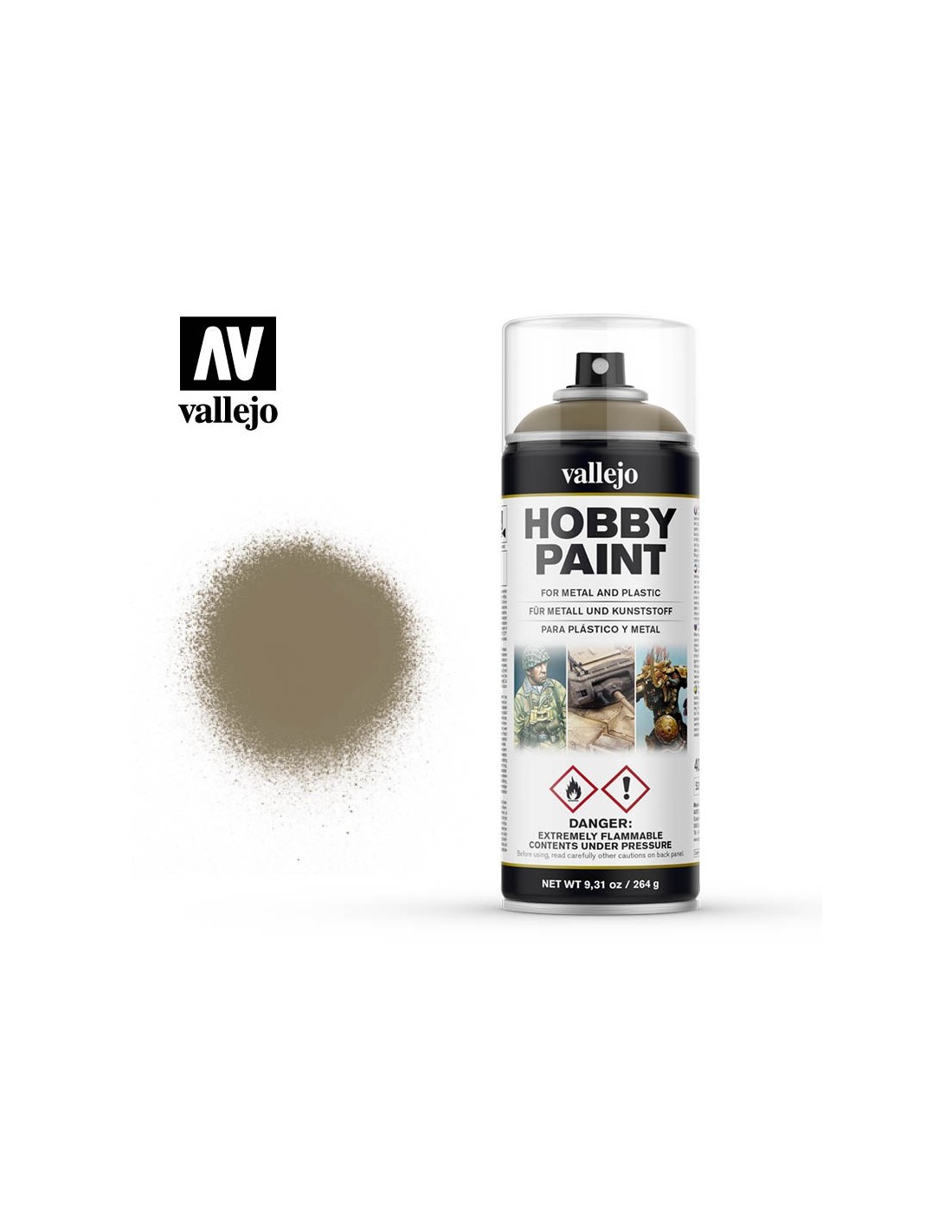 Hobby Paint Primer - US Khaki - Spraymaling - Vallejo