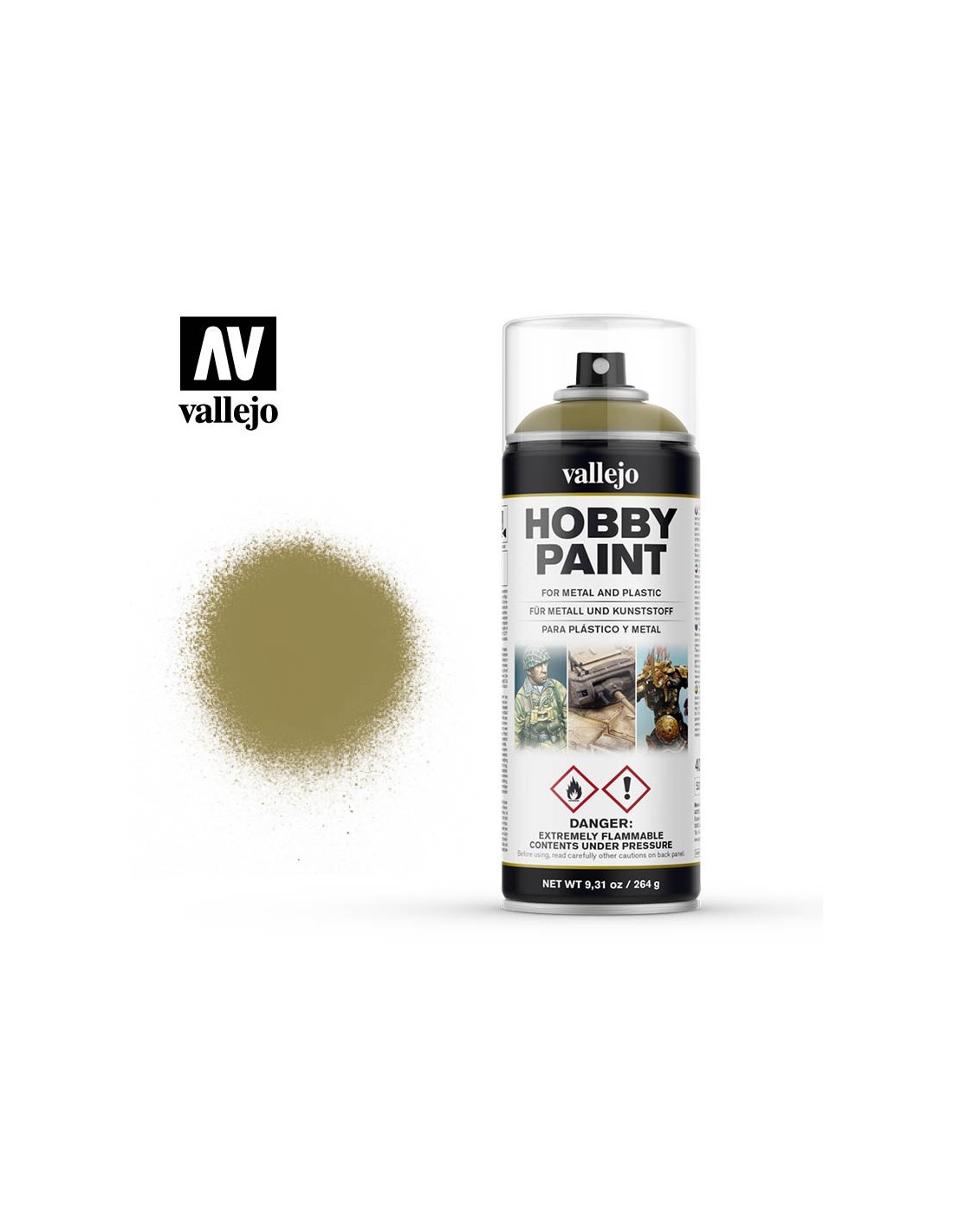Vallejo - Hobby Paint Spraymaling - Afv Panzer Yellow 400 Ml