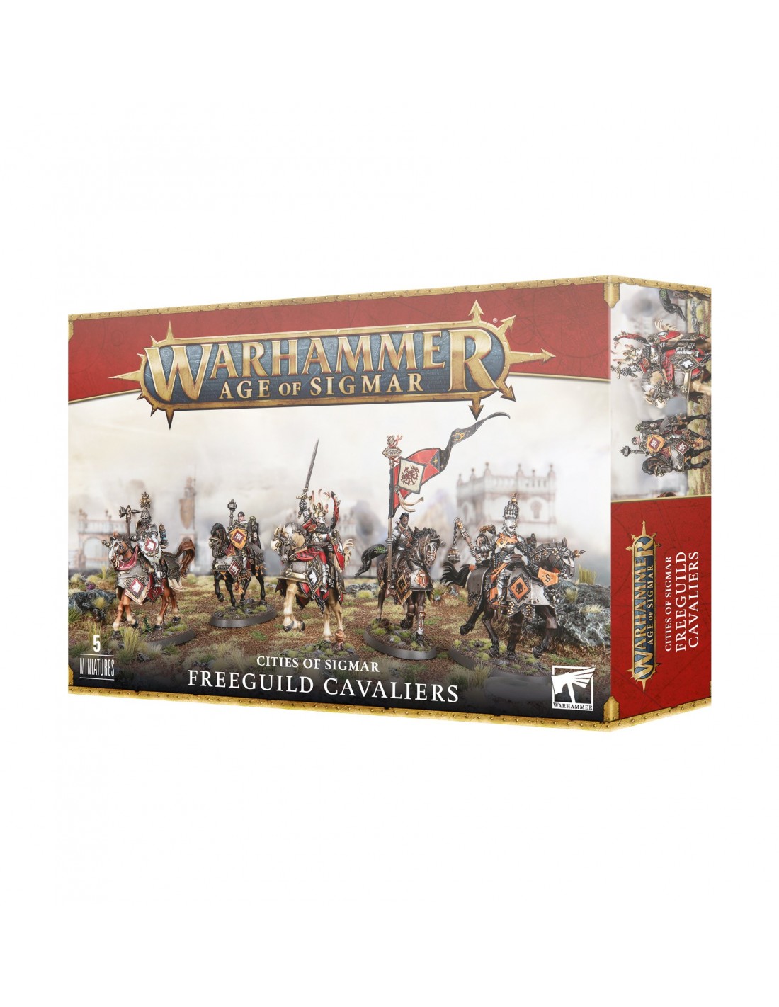 Warhammer Age Of Sigmar - Freeguild Fusiliers (Cities Of Sigmar) - 10 Figurines + Écuyer à Assembler Et Peindre