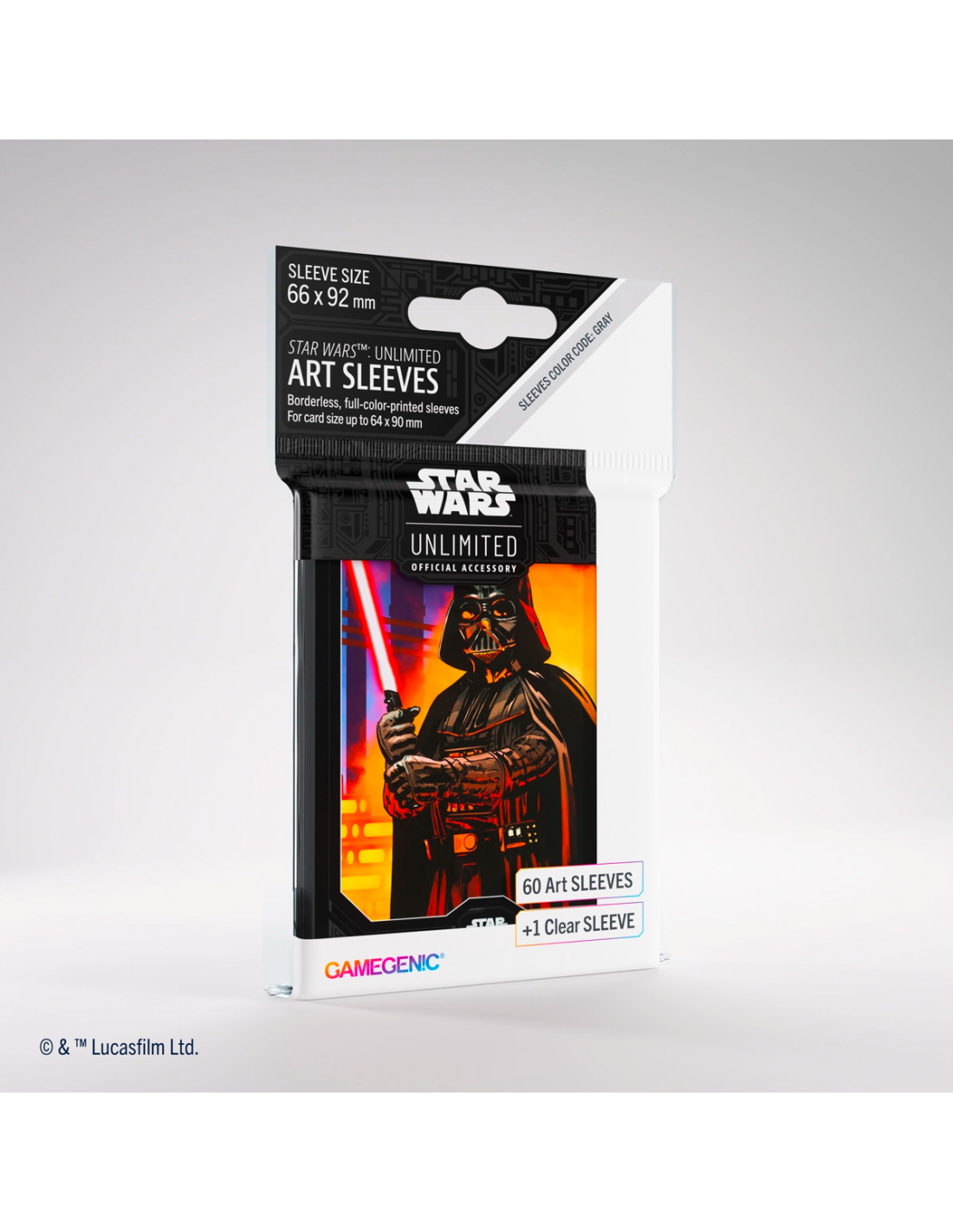 11: Star Wars Unlimited Art Sleeves, Darth Vader - 60 stk - plastiklommer - Gamegenic