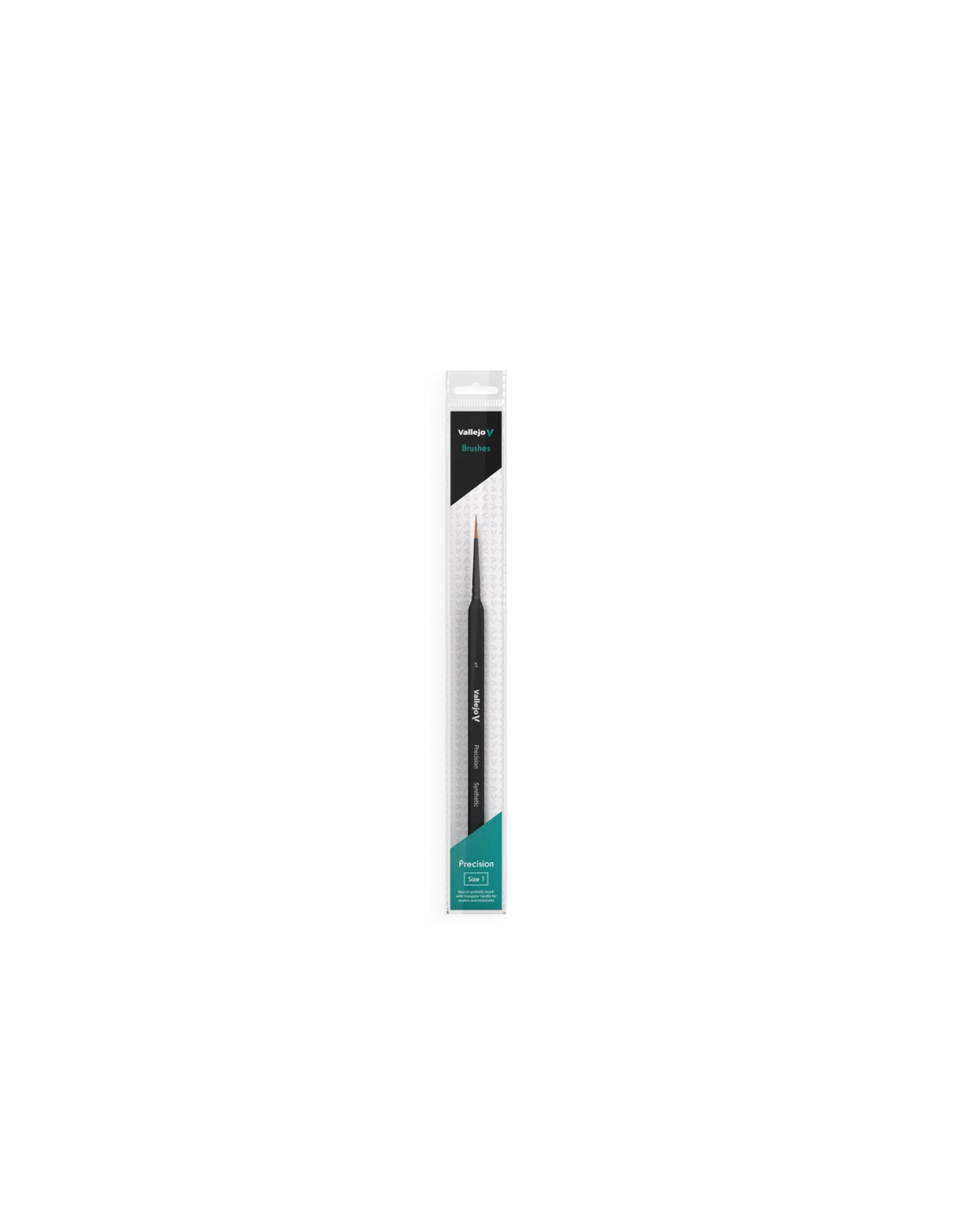 Precision Brush - Størrelse 1 - Round Synthetic Brush - Triangular Handle - Vallejo