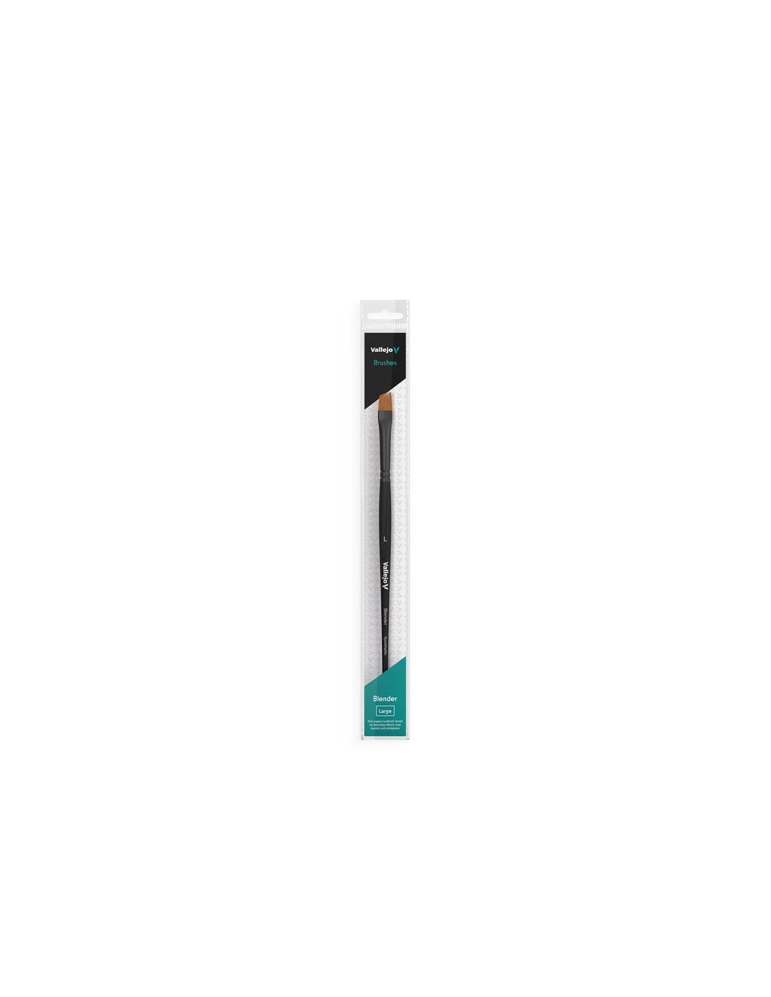 Blender Brush - Large - Flat Angled Synthetic Brush - Vallejo