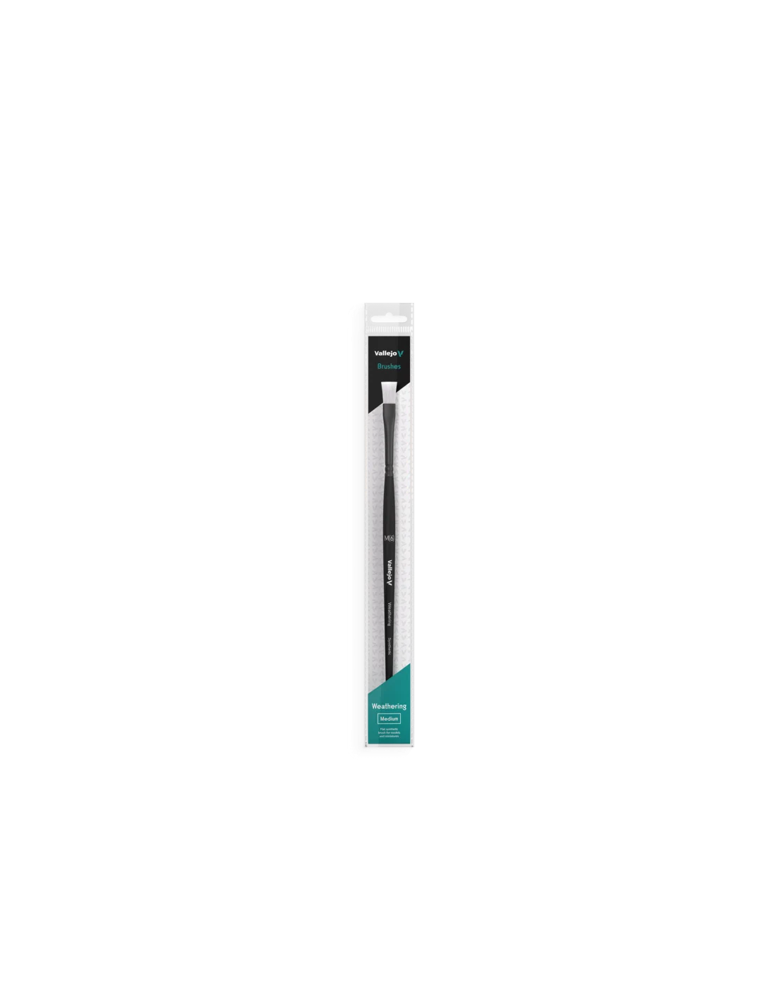 Weathering Brush - Medium - Flat - Syntethic Brush - Vallejo