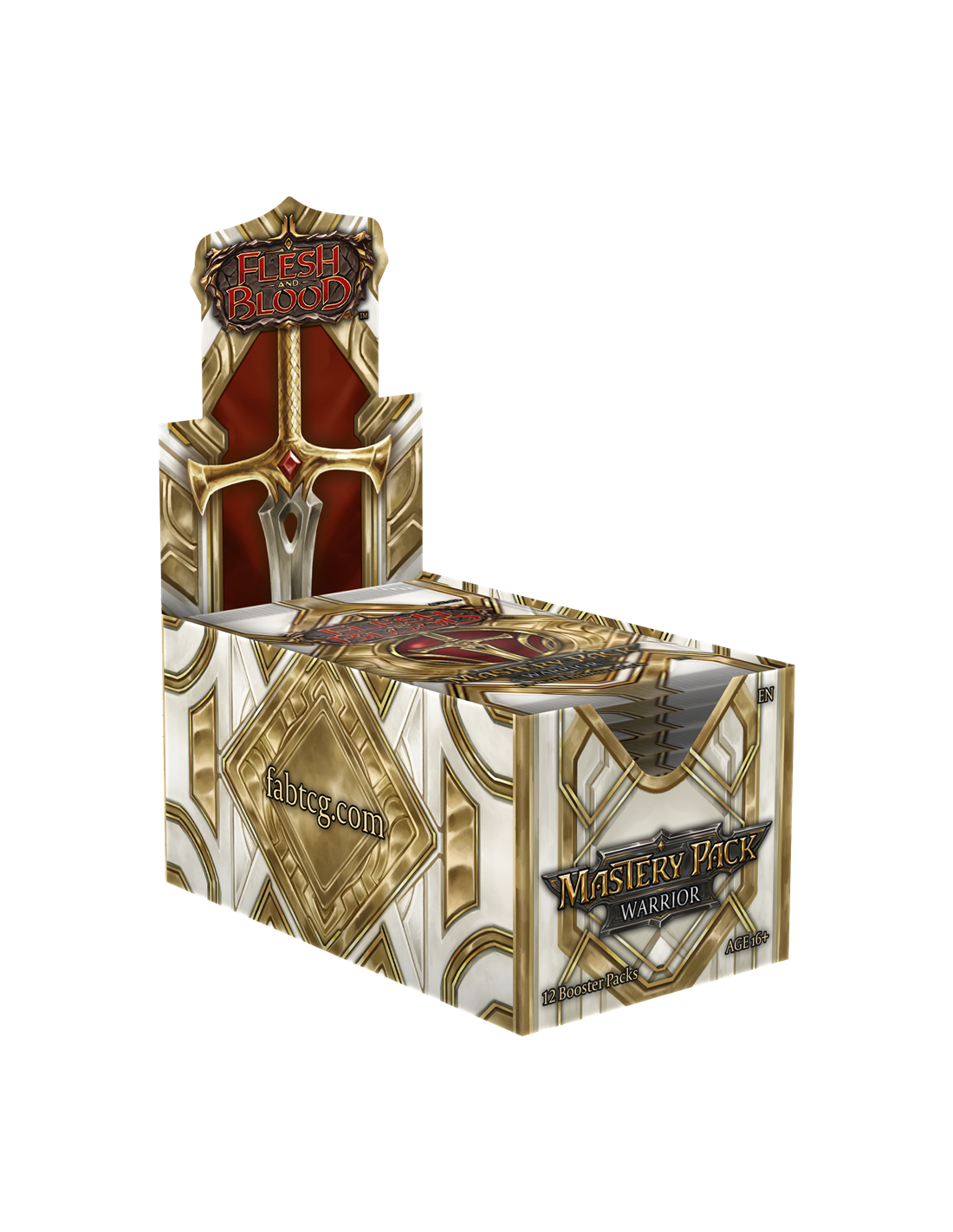 Flesh and Blood TCG: Mastery Pack: Warrior - Booster Display (Box, 12 Packs)